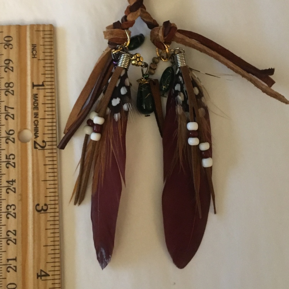 SOLD—Witches of East End Wendy's Boho Leather Lariat Necklace Handmade Replica - Picture 12 of 15